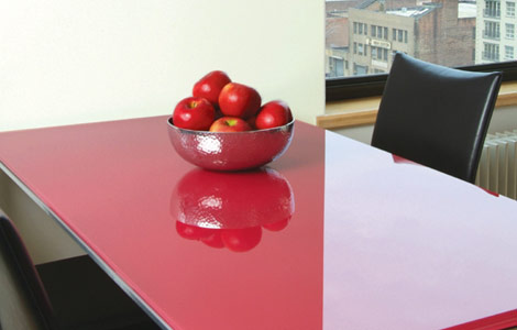 Custom Glass Table Tops for Wood Furniture in Chicago
